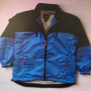 Men's Blue and Black Jacket